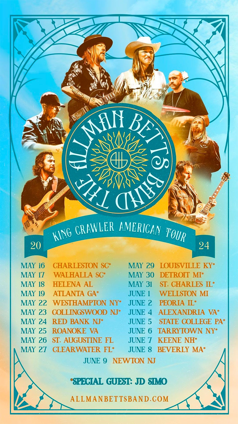 The Allman Betts Band announces 2024 spring tour
