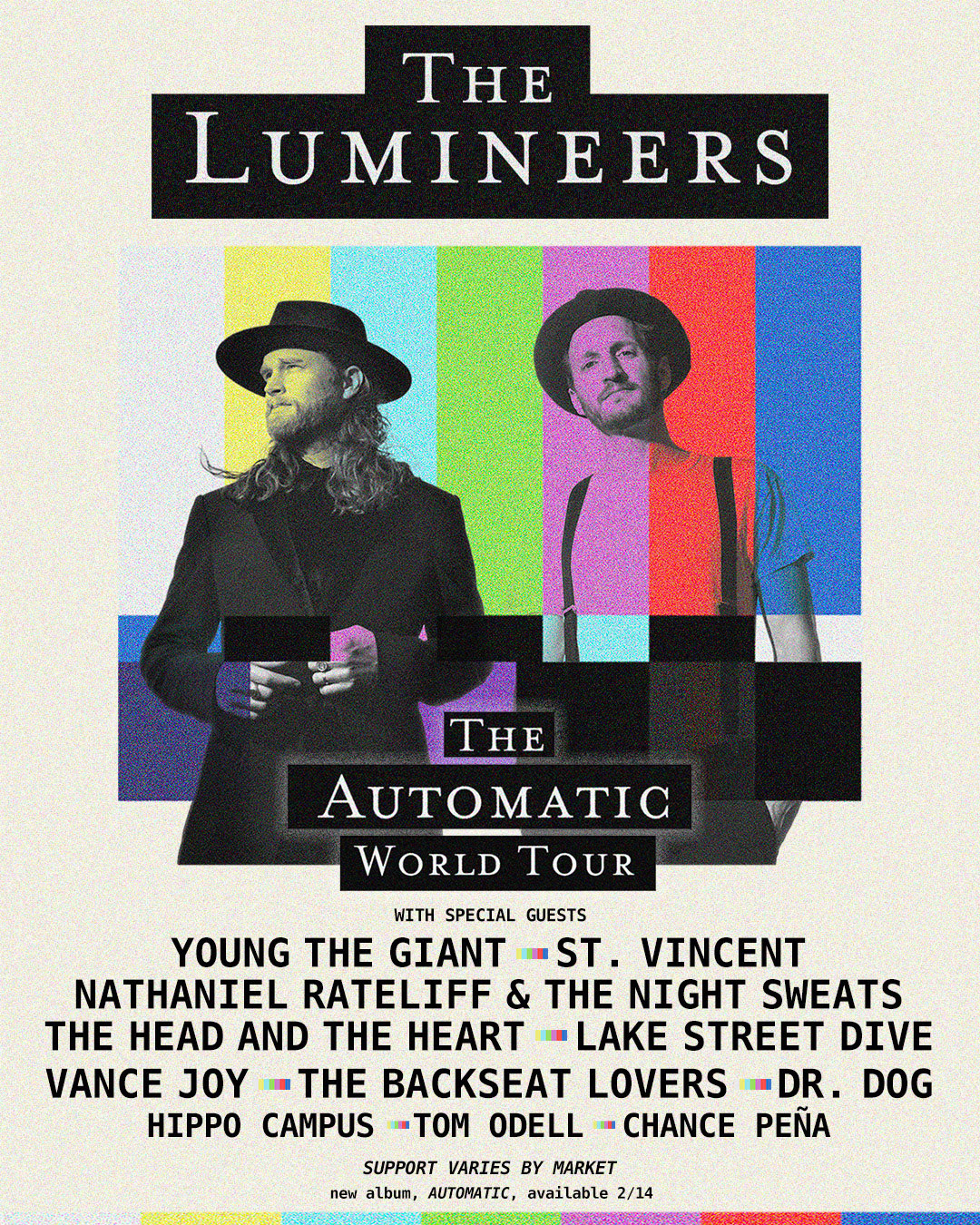 The Lumineers announce North American dates of the Automatic World Tour