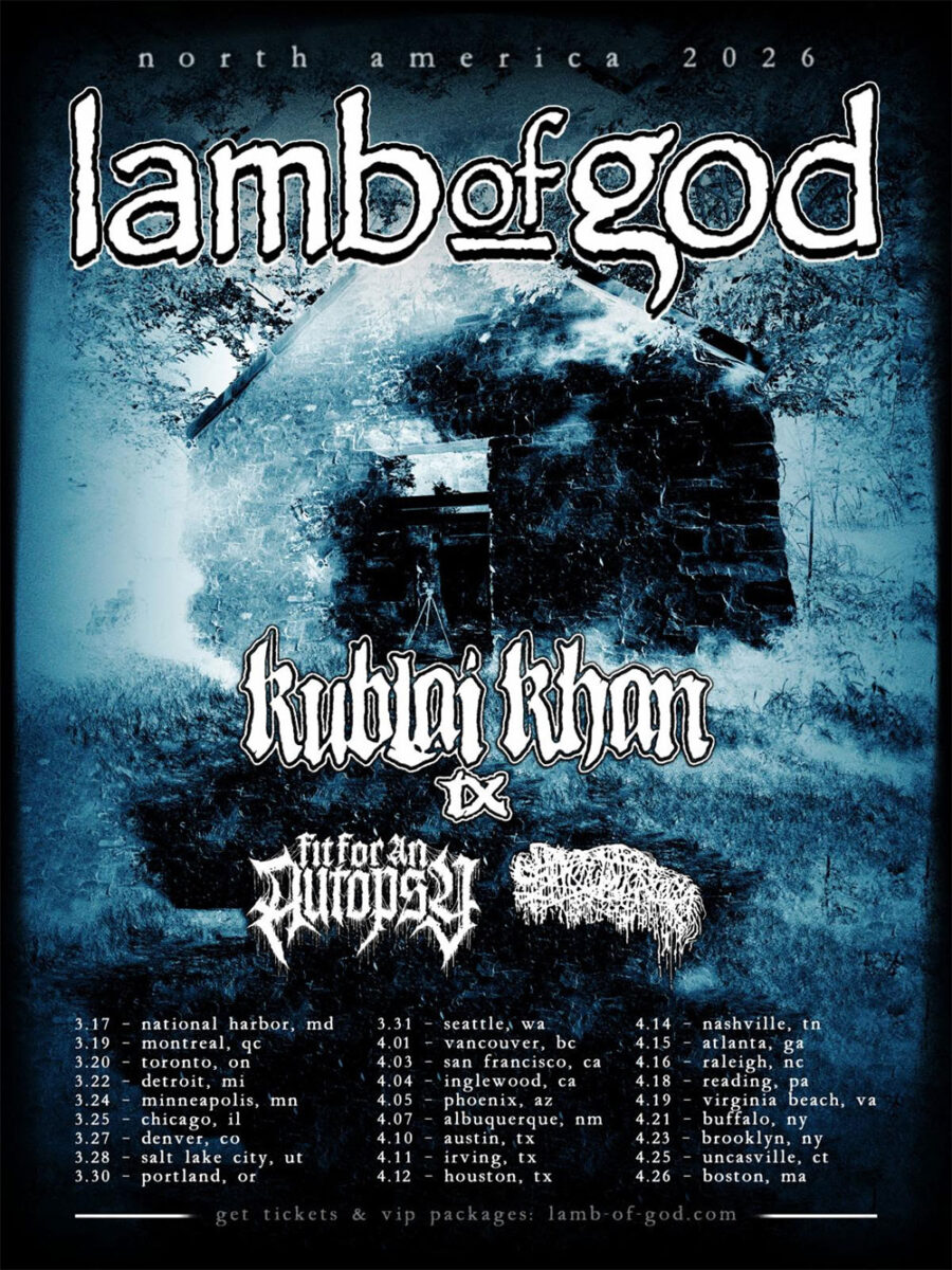 Lamb Of God Announce 2026 North American Tour