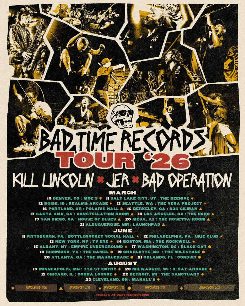 The Bad Time Records Tour 2026 Announced