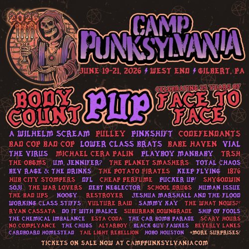 Camp Punksylvania Announces 2026 Lineup Featuring Body Count, PUP, and Face To Face